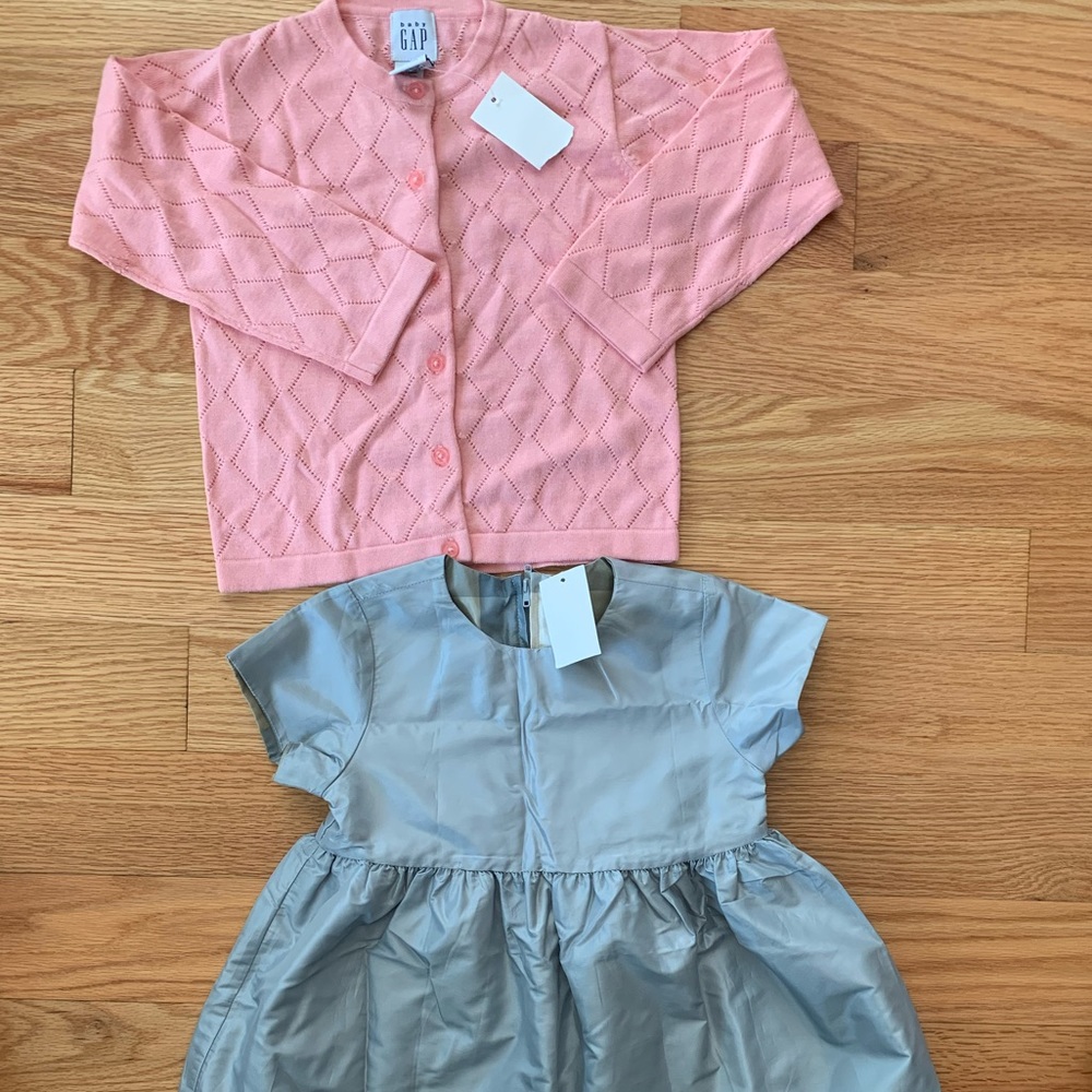 Gap kids dress and cardigan size 3 NEW

Super cute